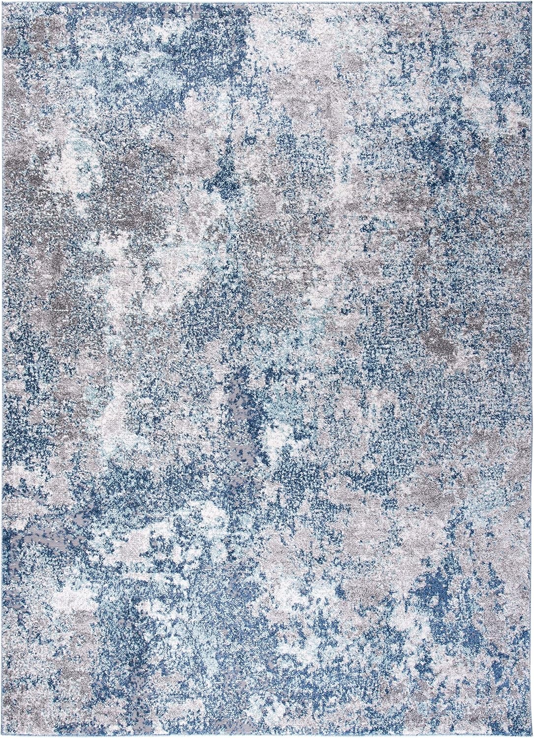 image:imageSAFAVIEH Area Rug 8x10 Aston Collection Large Navy amp Grey Modern Abstract Design NonShedding amp Easy Cleaning Ideal for Living Room Bedroom Office Dining Space ASN710NNavyGrey