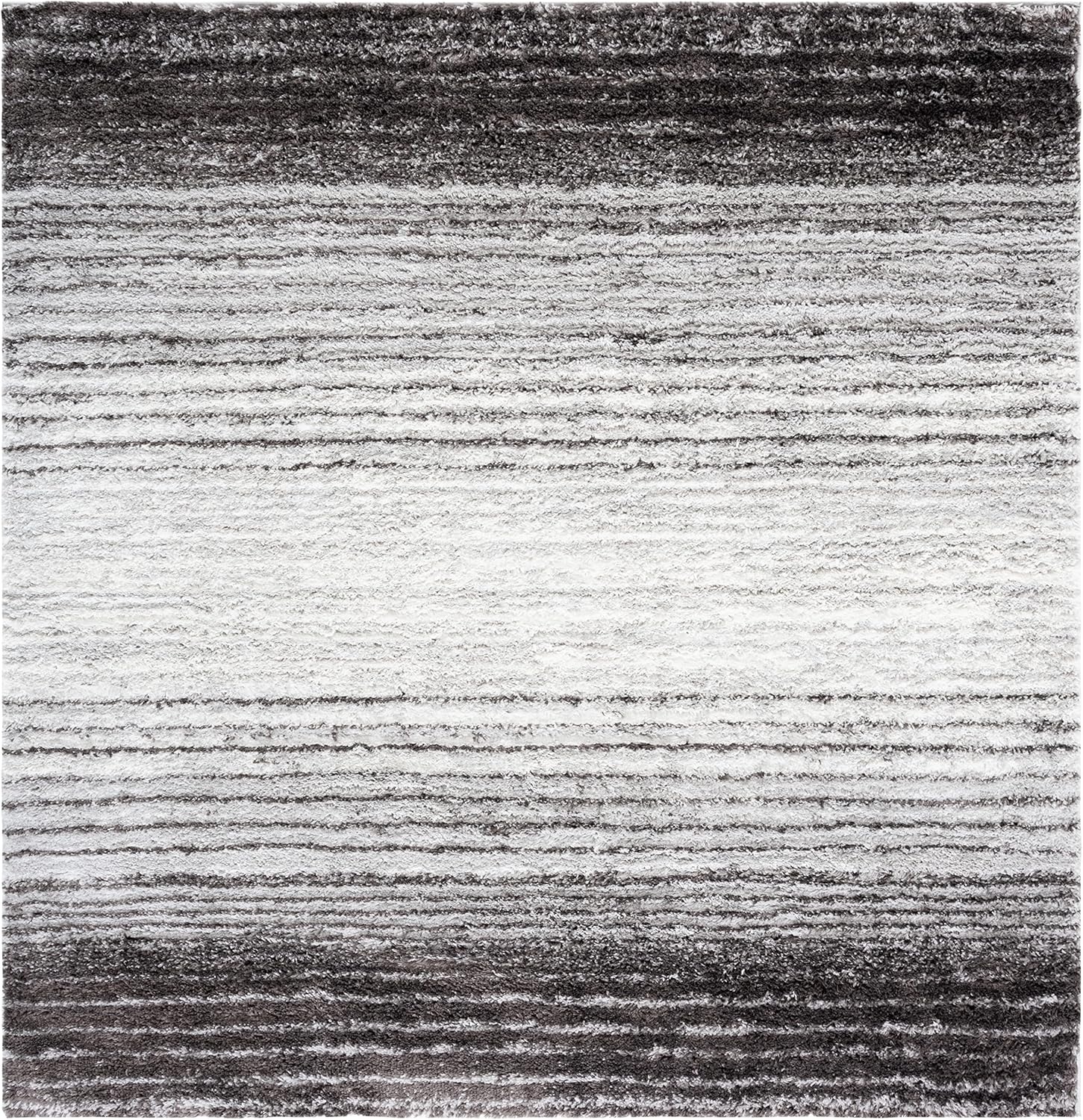 image:imageSAFAVIEH Area Rug 8x10 Berber Shag Collection Large Blue Rust amp Ivory Modern Design NonShedding amp Easy Cleaning Plush Thick Pile Ideal for Living Room Bedroom Dining Space BER571AGreyDark Grey