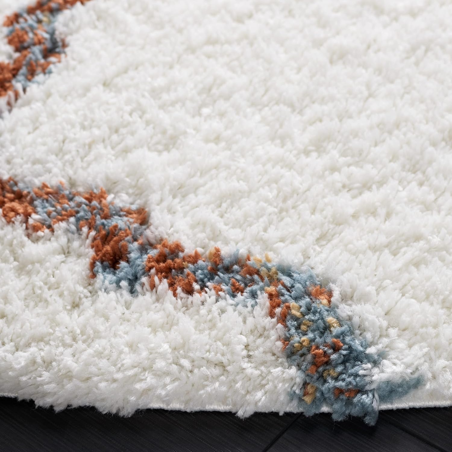 image:imageSAFAVIEH Area Rug 8x10 Berber Shag Collection Large Dark Beige amp Ivory Moroccan Design NonShedding amp Easy Cleaning Plush Thick Pile Ideal for Living Room Bedroom Dining Space BER575DIvoryMulti