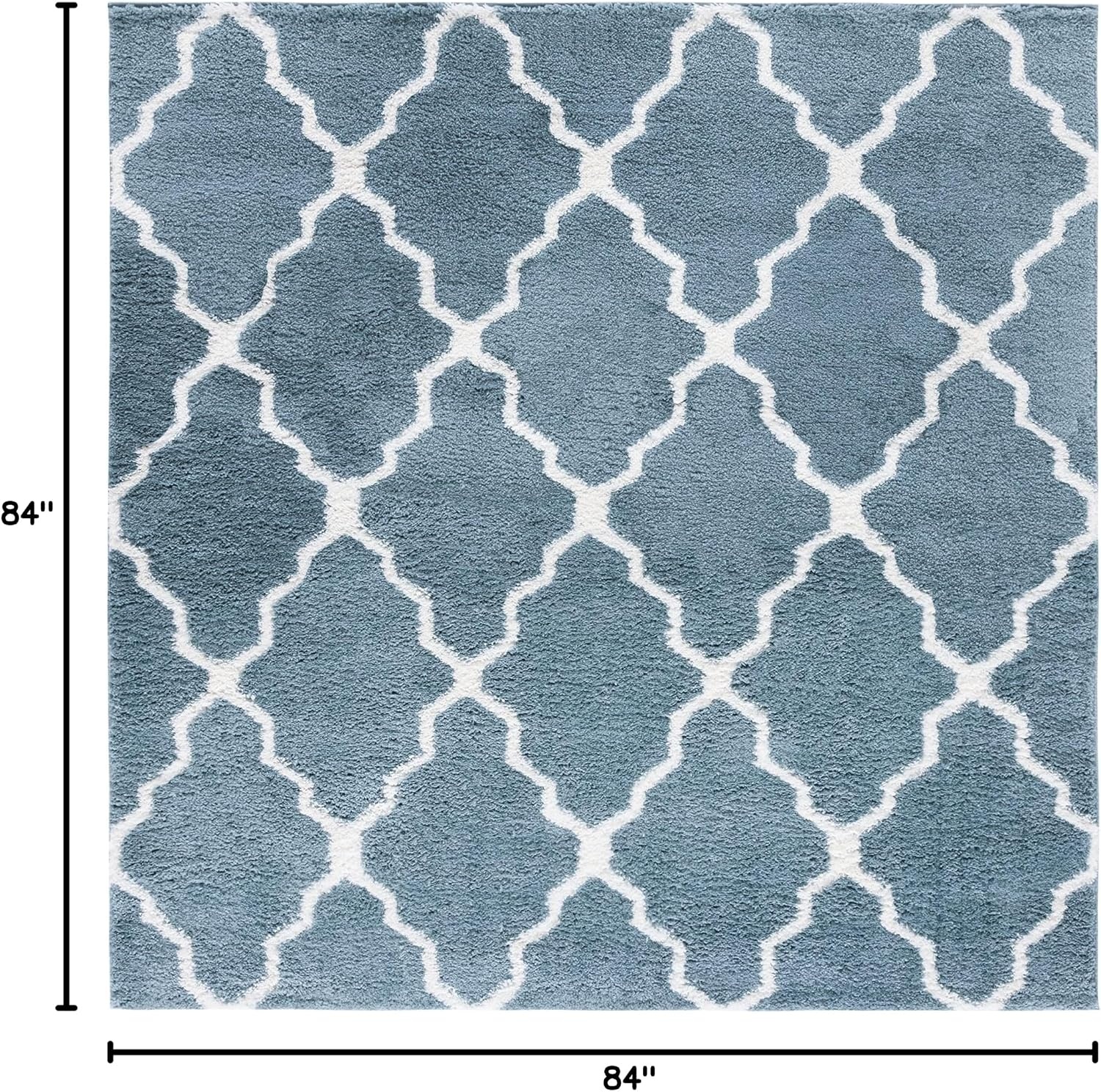image:imageSAFAVIEH Area Rug 8x10 Berber Shag Collection Large Dark Beige amp Ivory Moroccan Design NonShedding amp Easy Cleaning Plush Thick Pile Ideal for Living Room Bedroom Dining Space BER575DBlue RustIvory