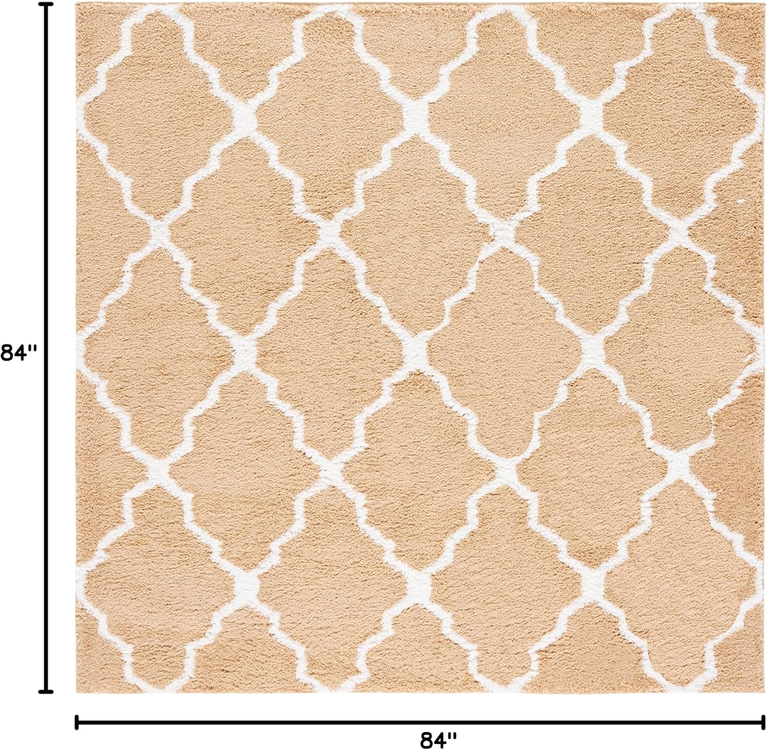 image:imageSAFAVIEH Area Rug 8x10 Berber Shag Collection Large Dark Beige amp Ivory Moroccan Design NonShedding amp Easy Cleaning Plush Thick Pile Ideal for Living Room Bedroom Dining Space BER575DDark BeigeIvory