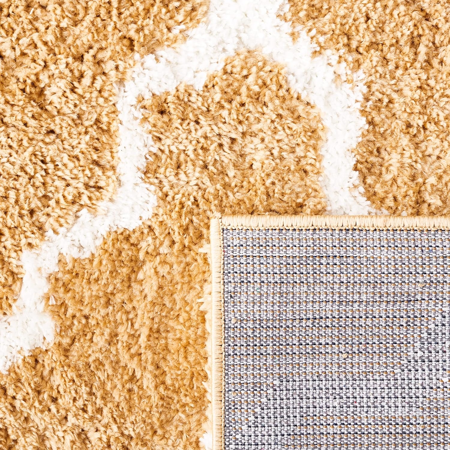 image:imageSAFAVIEH Area Rug 8x10 Berber Shag Collection Large Dark Beige amp Ivory Moroccan Design NonShedding amp Easy Cleaning Plush Thick Pile Ideal for Living Room Bedroom Dining Space BER575DDark BeigeIvory