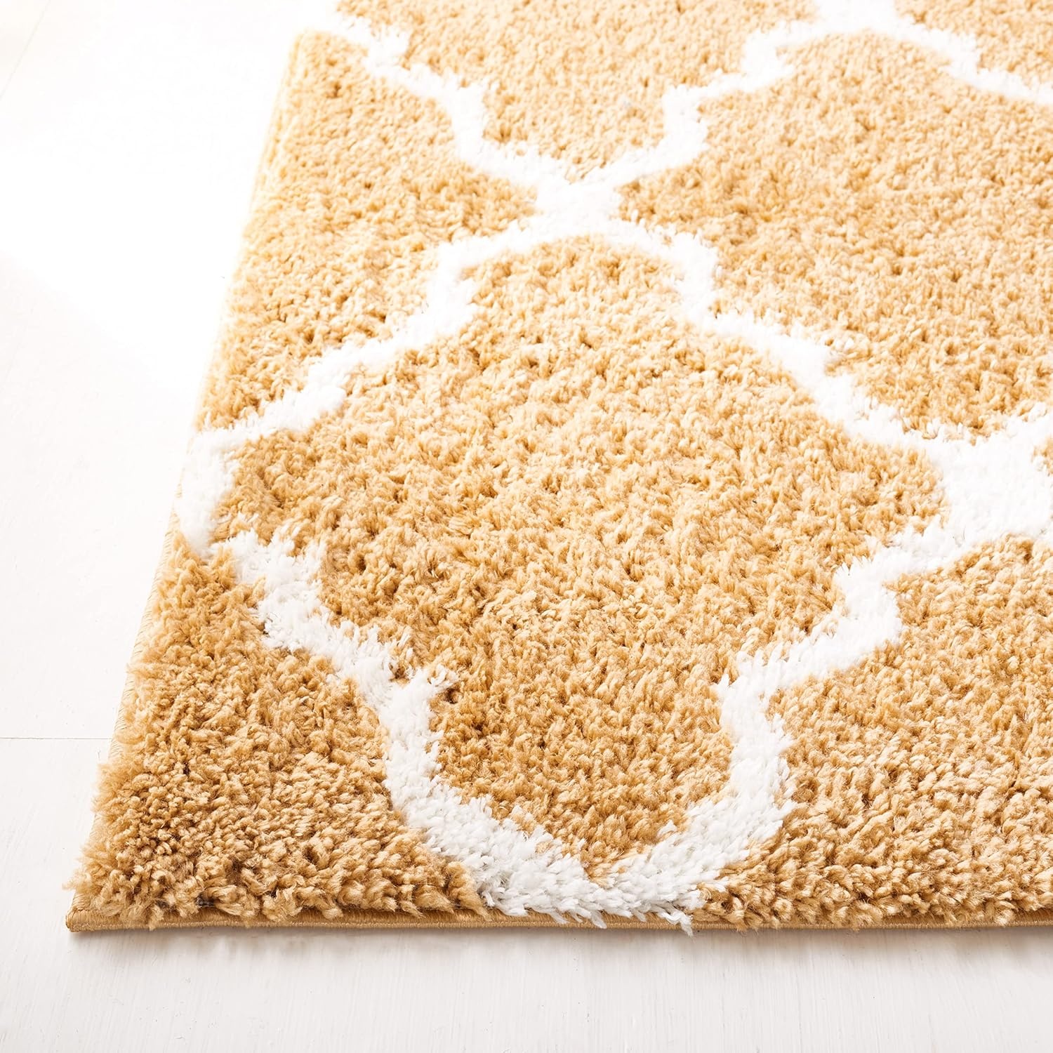 image:imageSAFAVIEH Area Rug 8x10 Berber Shag Collection Large Dark Beige amp Ivory Moroccan Design NonShedding amp Easy Cleaning Plush Thick Pile Ideal for Living Room Bedroom Dining Space BER575DDark BeigeIvory
