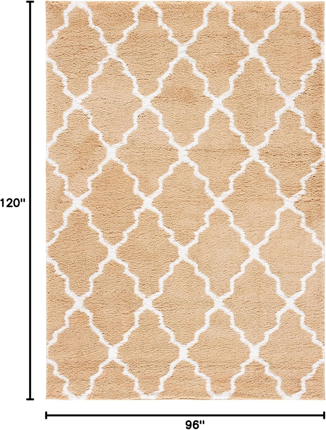 image:imageSAFAVIEH Area Rug 8x10 Berber Shag Collection Large Dark Beige amp Ivory Moroccan Design NonShedding amp Easy Cleaning Plush Thick Pile Ideal for Living Room Bedroom Dining Space BER575DDark BeigeIvory