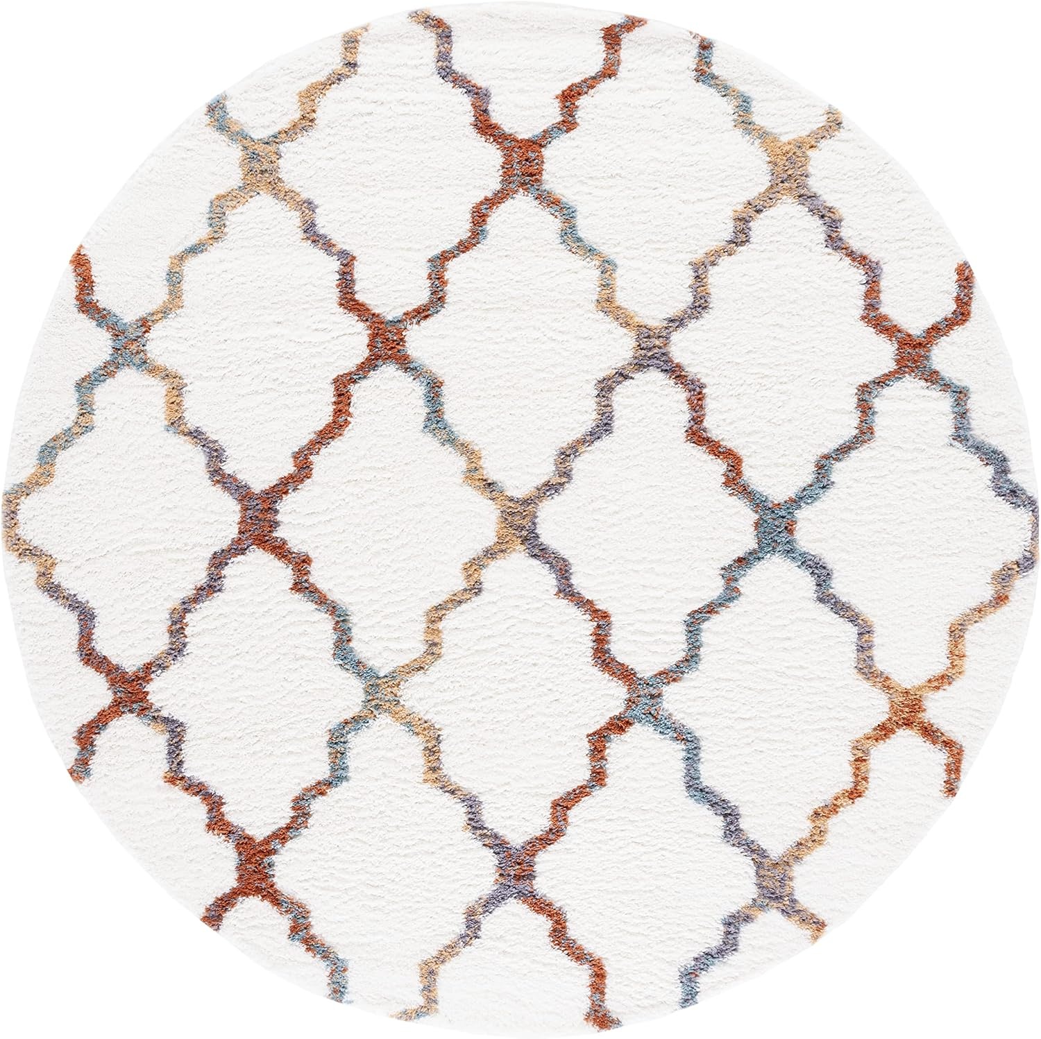 image:imageSAFAVIEH Area Rug 8x10 Berber Shag Collection Large Dark Beige amp Ivory Moroccan Design NonShedding amp Easy Cleaning Plush Thick Pile Ideal for Living Room Bedroom Dining Space BER575DIvoryMulti