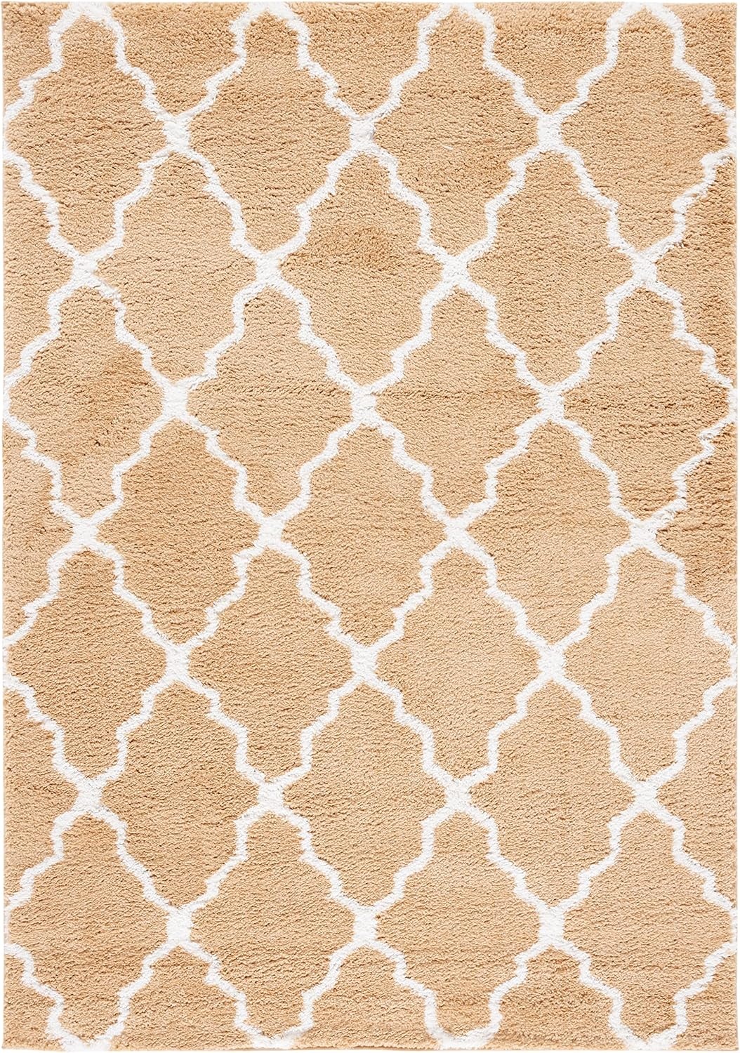 image:imageSAFAVIEH Area Rug 8x10 Berber Shag Collection Large Dark Beige amp Ivory Moroccan Design NonShedding amp Easy Cleaning Plush Thick Pile Ideal for Living Room Bedroom Dining Space BER575DDark BeigeIvory