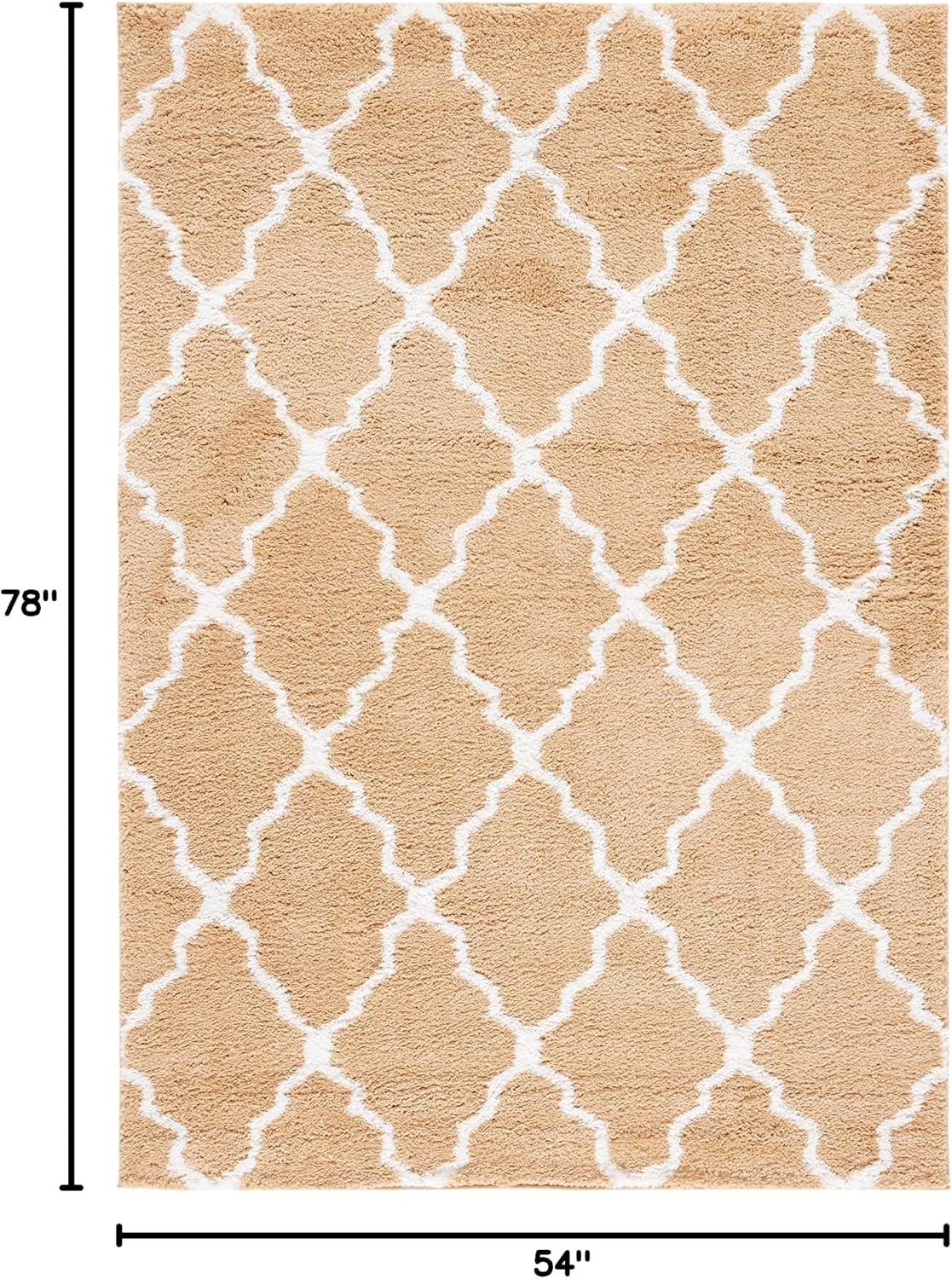 image:imageSAFAVIEH Area Rug 8x10 Berber Shag Collection Large Dark Beige amp Ivory Moroccan Design NonShedding amp Easy Cleaning Plush Thick Pile Ideal for Living Room Bedroom Dining Space BER575DDark BeigeIvory