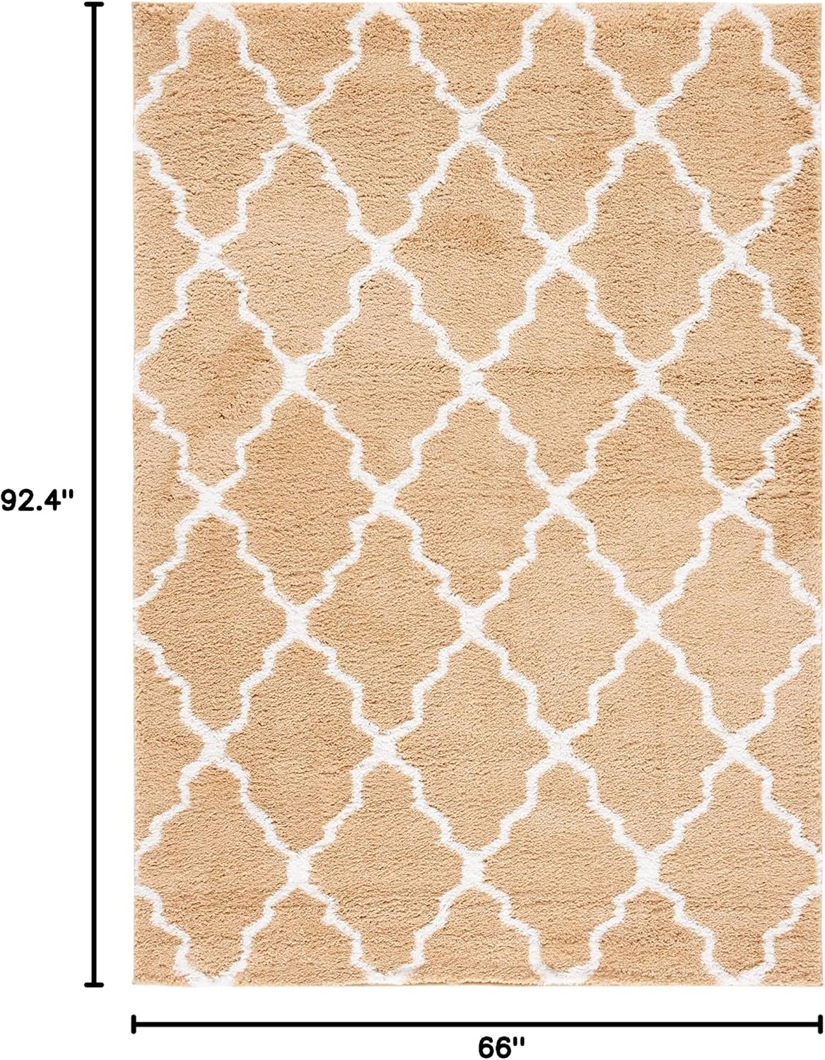 image:imageSAFAVIEH Area Rug 8x10 Berber Shag Collection Large Dark Beige amp Ivory Moroccan Design NonShedding amp Easy Cleaning Plush Thick Pile Ideal for Living Room Bedroom Dining Space BER575DDark BeigeIvory
