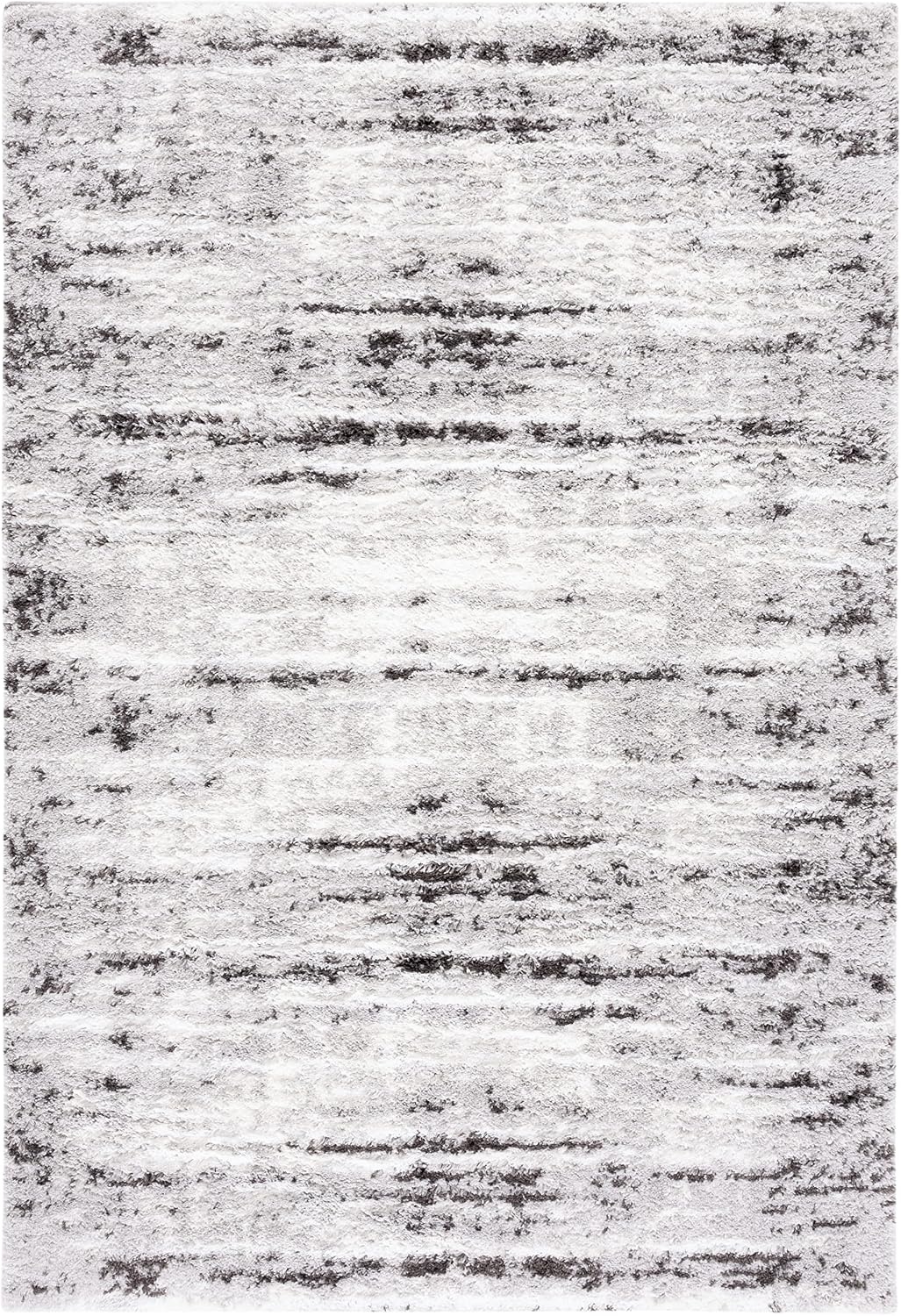 image:imageSAFAVIEH Area Rug 8x10 Berber Shag Collection Large Grey amp Dark Grey Modern Design NonShedding amp Easy Cleaning Plush Thick Pile Ideal for Living Room Bedroom Dining Space BER539FGreyDark Grey
