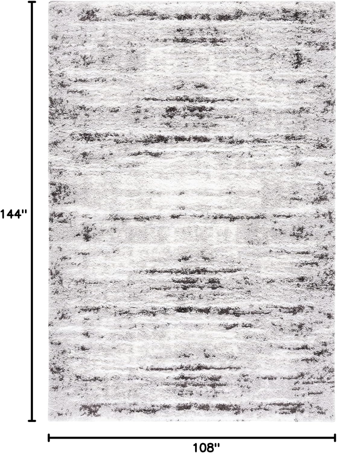 image:imageSAFAVIEH Area Rug 8x10 Berber Shag Collection Large Grey amp Dark Grey Modern Design NonShedding amp Easy Cleaning Plush Thick Pile Ideal for Living Room Bedroom Dining Space BER539FGreyDark Grey