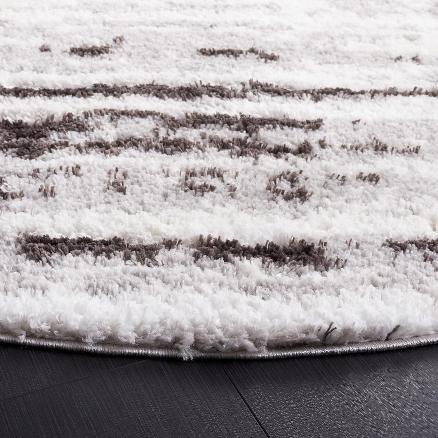 image:imageSAFAVIEH Area Rug 8x10 Berber Shag Collection Large Grey amp Dark Grey Modern Design NonShedding amp Easy Cleaning Plush Thick Pile Ideal for Living Room Bedroom Dining Space BER539FGreyDark Grey