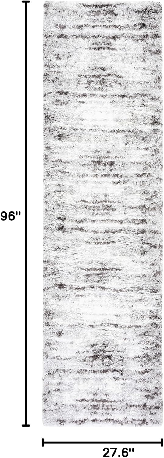 image:imageSAFAVIEH Area Rug 8x10 Berber Shag Collection Large Grey amp Dark Grey Modern Design NonShedding amp Easy Cleaning Plush Thick Pile Ideal for Living Room Bedroom Dining Space BER539FGreyDark Grey