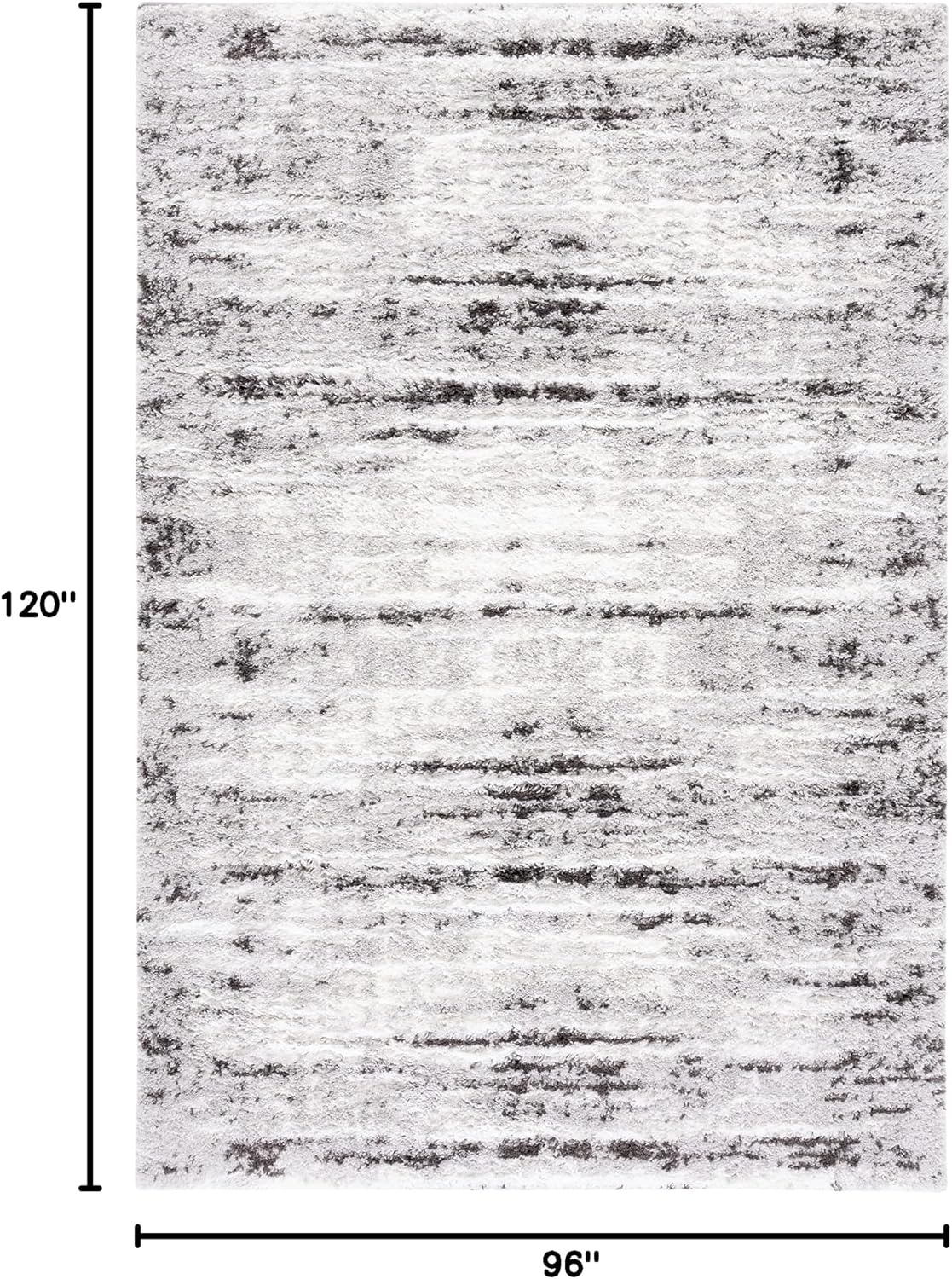 image:imageSAFAVIEH Area Rug 8x10 Berber Shag Collection Large Grey amp Dark Grey Modern Design NonShedding amp Easy Cleaning Plush Thick Pile Ideal for Living Room Bedroom Dining Space BER539FGreyDark Grey