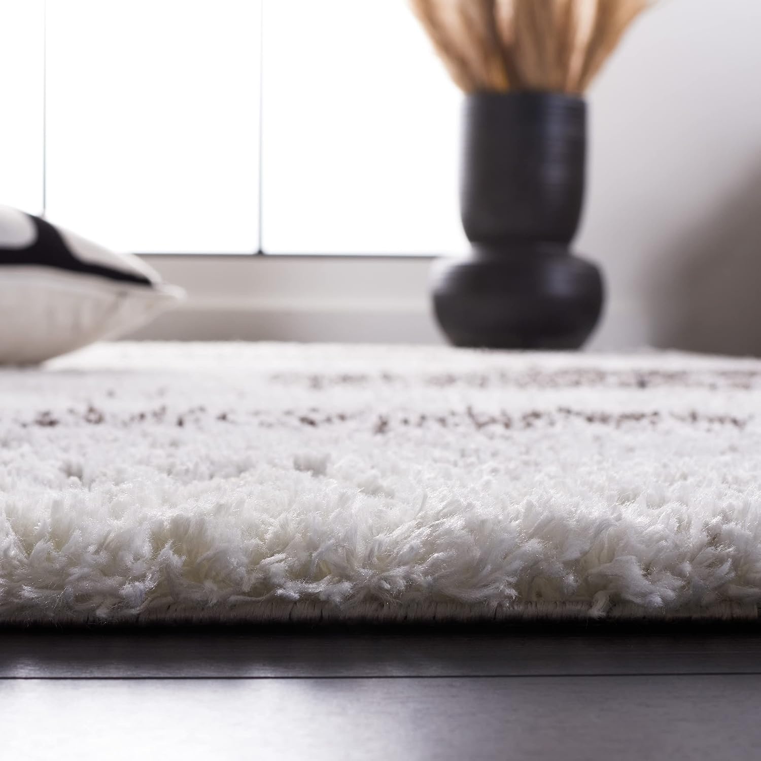 image:imageSAFAVIEH Area Rug 8x10 Berber Shag Collection Large Grey amp Light Grey Modern Design NonShedding amp Easy Cleaning Plush Thick Pile Ideal for Living Room Bedroom Dining Space BER541FGreyLight Grey