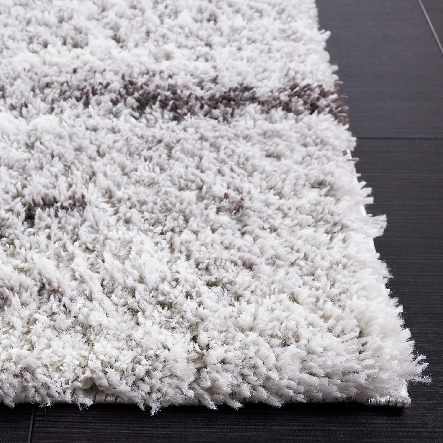 image:imageSAFAVIEH Area Rug 8x10 Berber Shag Collection Large Grey amp Light Grey Modern Design NonShedding amp Easy Cleaning Plush Thick Pile Ideal for Living Room Bedroom Dining Space BER541FGreyLight Grey