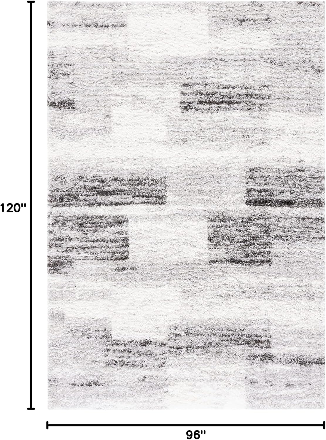 image:imageSAFAVIEH Area Rug 8x10 Berber Shag Collection Large Grey amp Light Grey Modern Design NonShedding amp Easy Cleaning Plush Thick Pile Ideal for Living Room Bedroom Dining Space BER541FGreyLight Grey