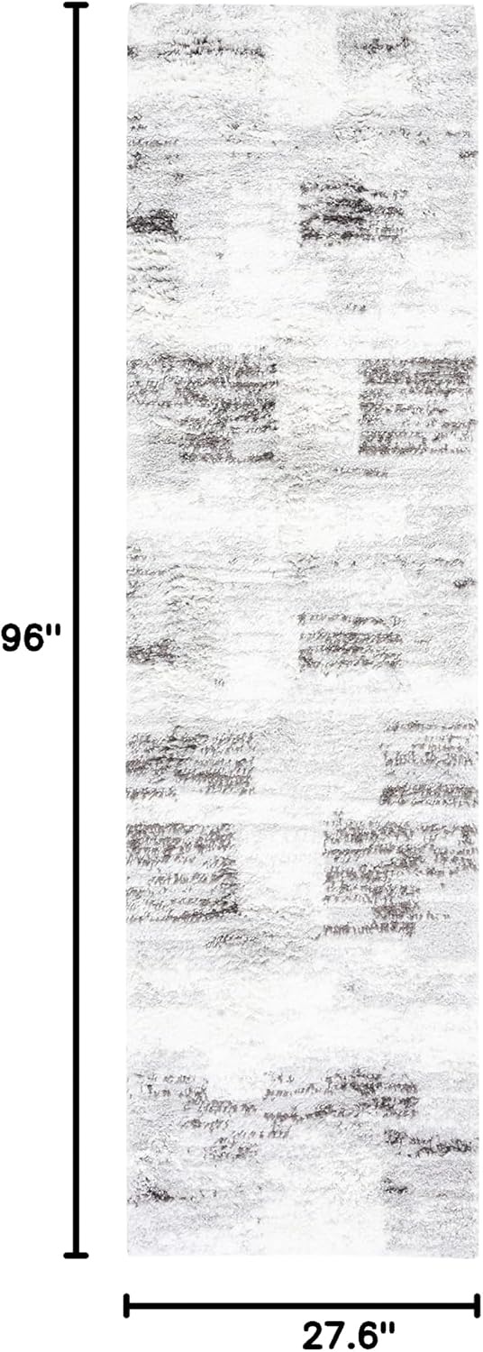 image:imageSAFAVIEH Area Rug 8x10 Berber Shag Collection Large Grey amp Light Grey Modern Design NonShedding amp Easy Cleaning Plush Thick Pile Ideal for Living Room Bedroom Dining Space BER541FGreyLight Grey