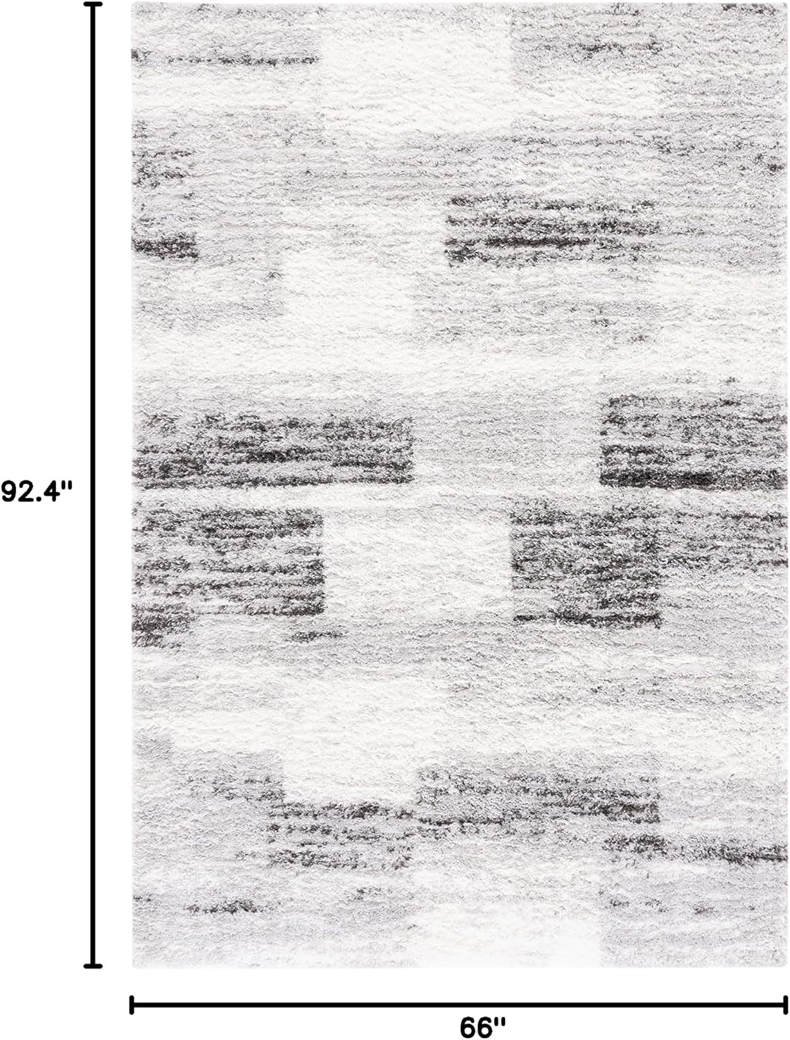 image:imageSAFAVIEH Area Rug 8x10 Berber Shag Collection Large Grey amp Light Grey Modern Design NonShedding amp Easy Cleaning Plush Thick Pile Ideal for Living Room Bedroom Dining Space BER541FGreyLight Grey