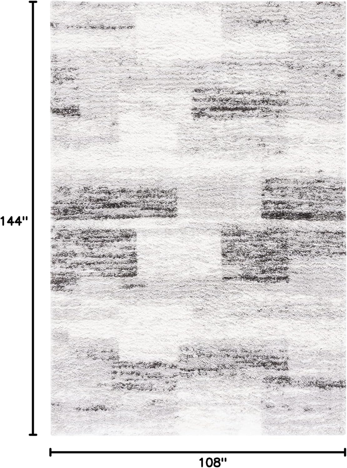 image:imageSAFAVIEH Area Rug 8x10 Berber Shag Collection Large Grey amp Light Grey Modern Design NonShedding amp Easy Cleaning Plush Thick Pile Ideal for Living Room Bedroom Dining Space BER541FGreyLight Grey