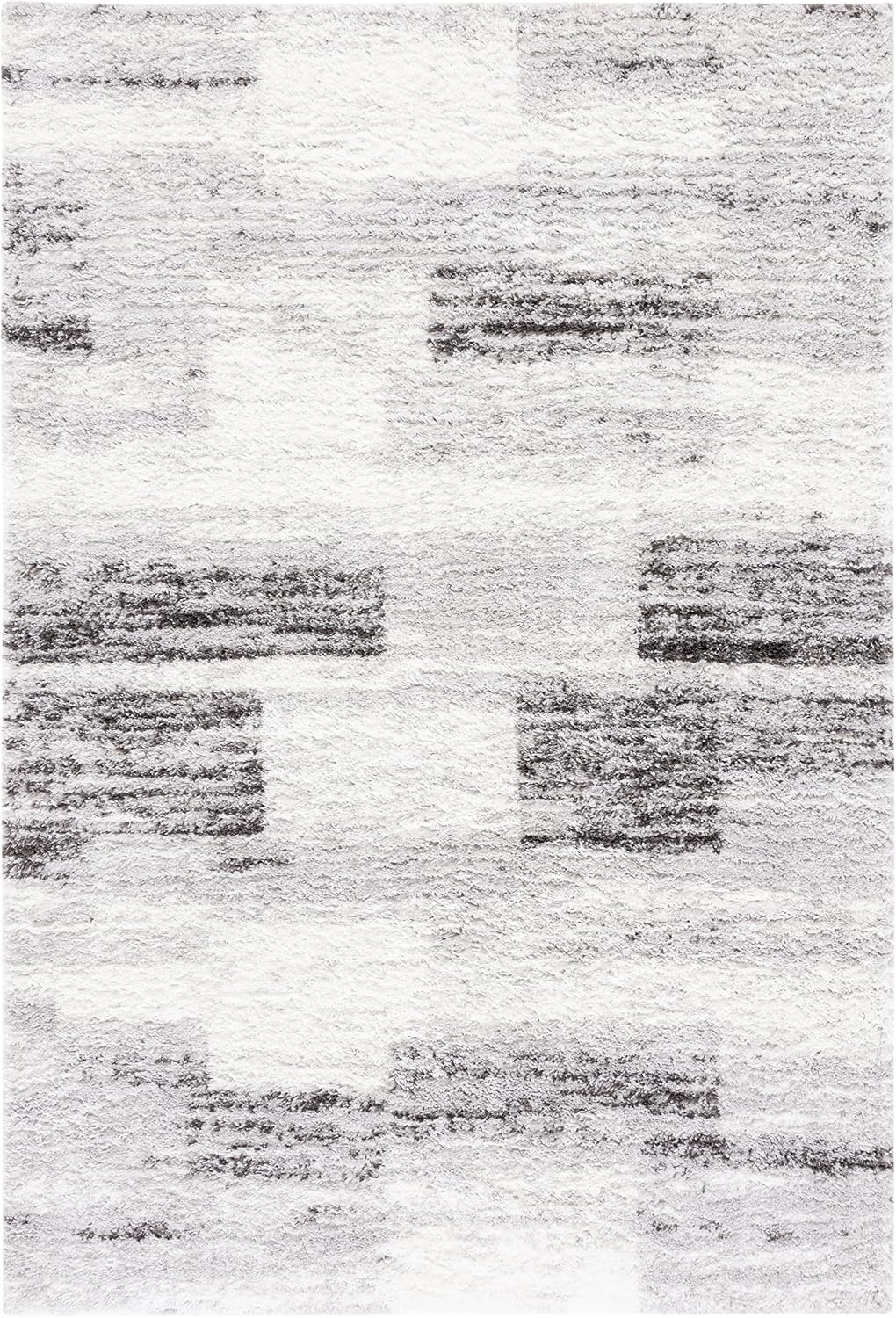 image:imageSAFAVIEH Area Rug 8x10 Berber Shag Collection Large Grey amp Light Grey Modern Design NonShedding amp Easy Cleaning Plush Thick Pile Ideal for Living Room Bedroom Dining Space BER541FGreyLight Grey