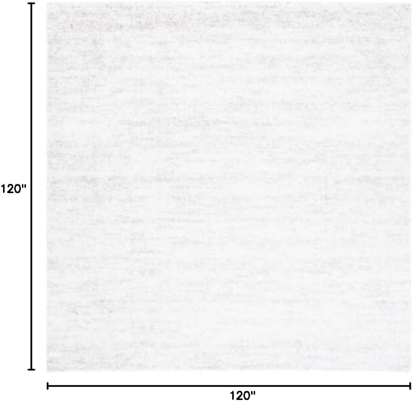 image:imageSAFAVIEH Area Rug 8x10 Berber Shag Collection Large Ivory amp Beige Modern Design NonShedding amp Easy Cleaning Plush Thick Pile Ideal for Living Room Bedroom Dining Space BER563AIvoryLight Grey