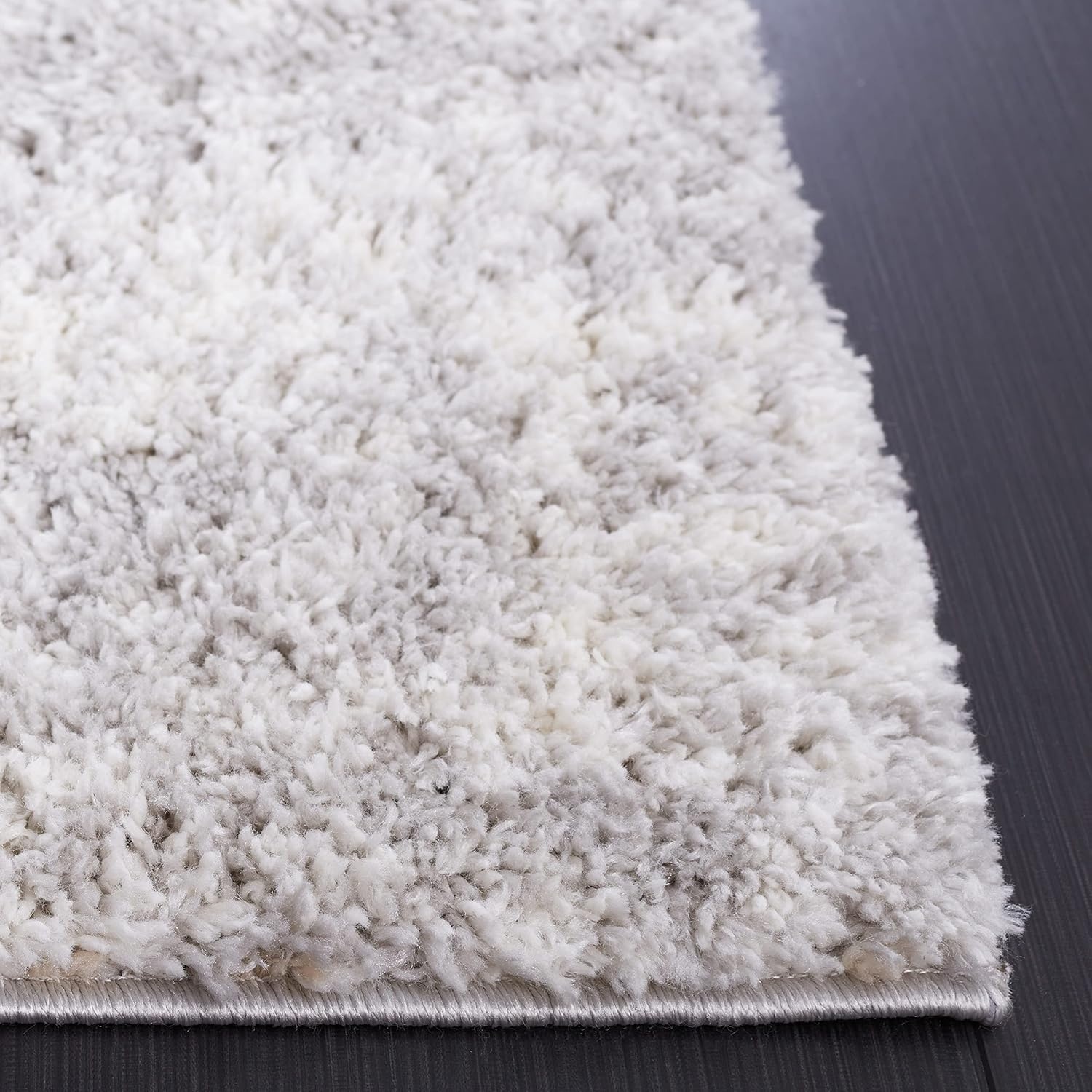 image:imageSAFAVIEH Area Rug 8x10 Berber Shag Collection Large Ivory amp Beige Modern Design NonShedding amp Easy Cleaning Plush Thick Pile Ideal for Living Room Bedroom Dining Space BER563AGreyIvory