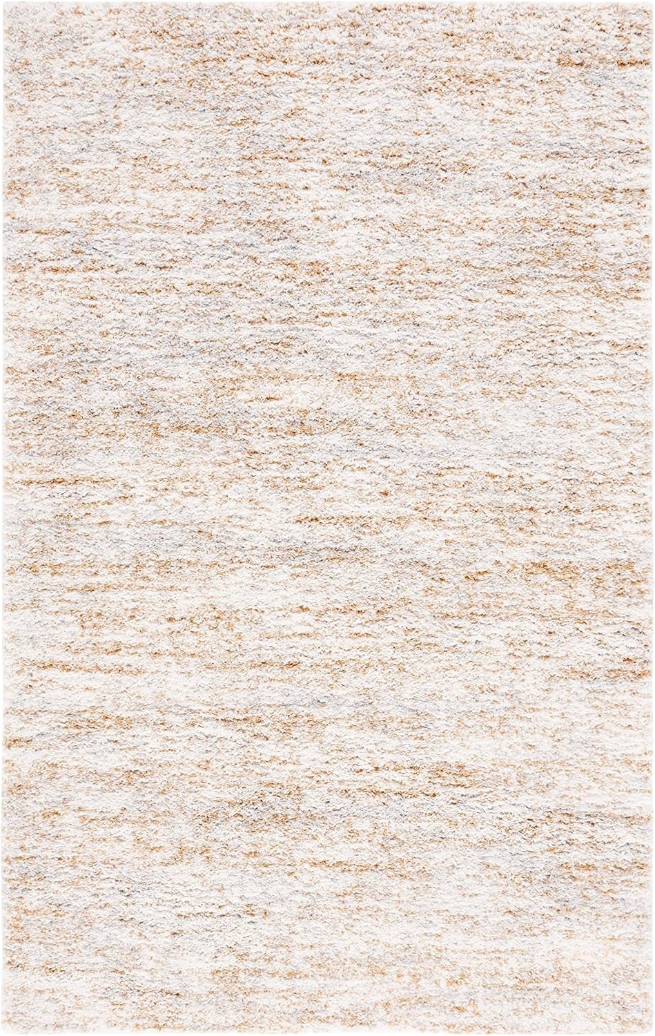 image:imageSAFAVIEH Area Rug 8x10 Berber Shag Collection Large Ivory amp Beige Modern Design NonShedding amp Easy Cleaning Plush Thick Pile Ideal for Living Room Bedroom Dining Space BER563AIvoryLight Gold
