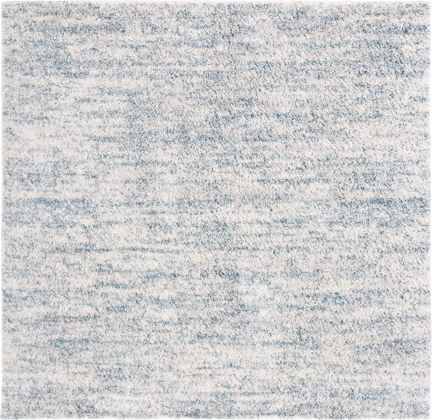 image:imageSAFAVIEH Area Rug 8x10 Berber Shag Collection Large Ivory amp Beige Modern Design NonShedding amp Easy Cleaning Plush Thick Pile Ideal for Living Room Bedroom Dining Space BER563AIvoryLight Aqua