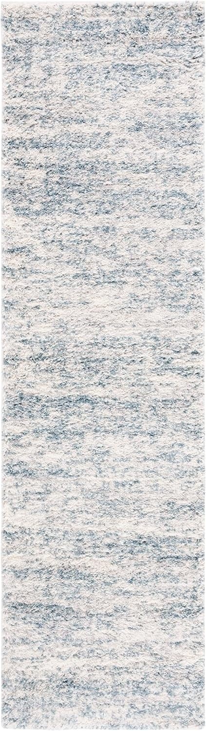 image:imageSAFAVIEH Area Rug 8x10 Berber Shag Collection Large Ivory amp Beige Modern Design NonShedding amp Easy Cleaning Plush Thick Pile Ideal for Living Room Bedroom Dining Space BER563AIvoryLight Aqua