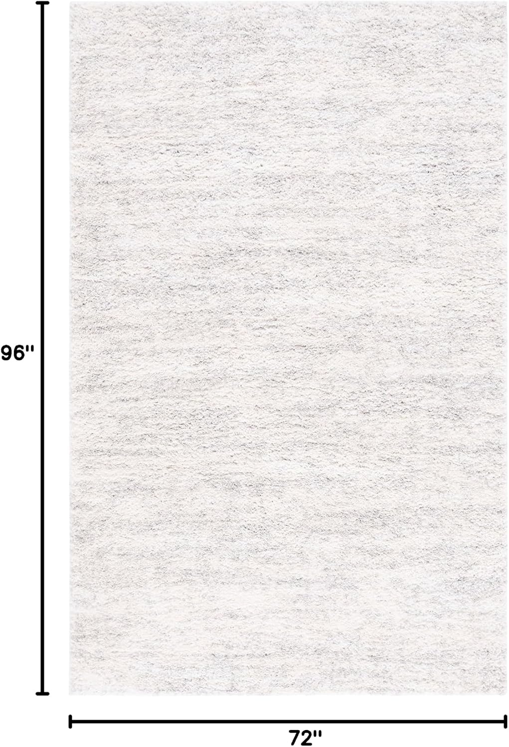image:imageSAFAVIEH Area Rug 8x10 Berber Shag Collection Large Ivory amp Beige Modern Design NonShedding amp Easy Cleaning Plush Thick Pile Ideal for Living Room Bedroom Dining Space BER563AIvoryLight Grey