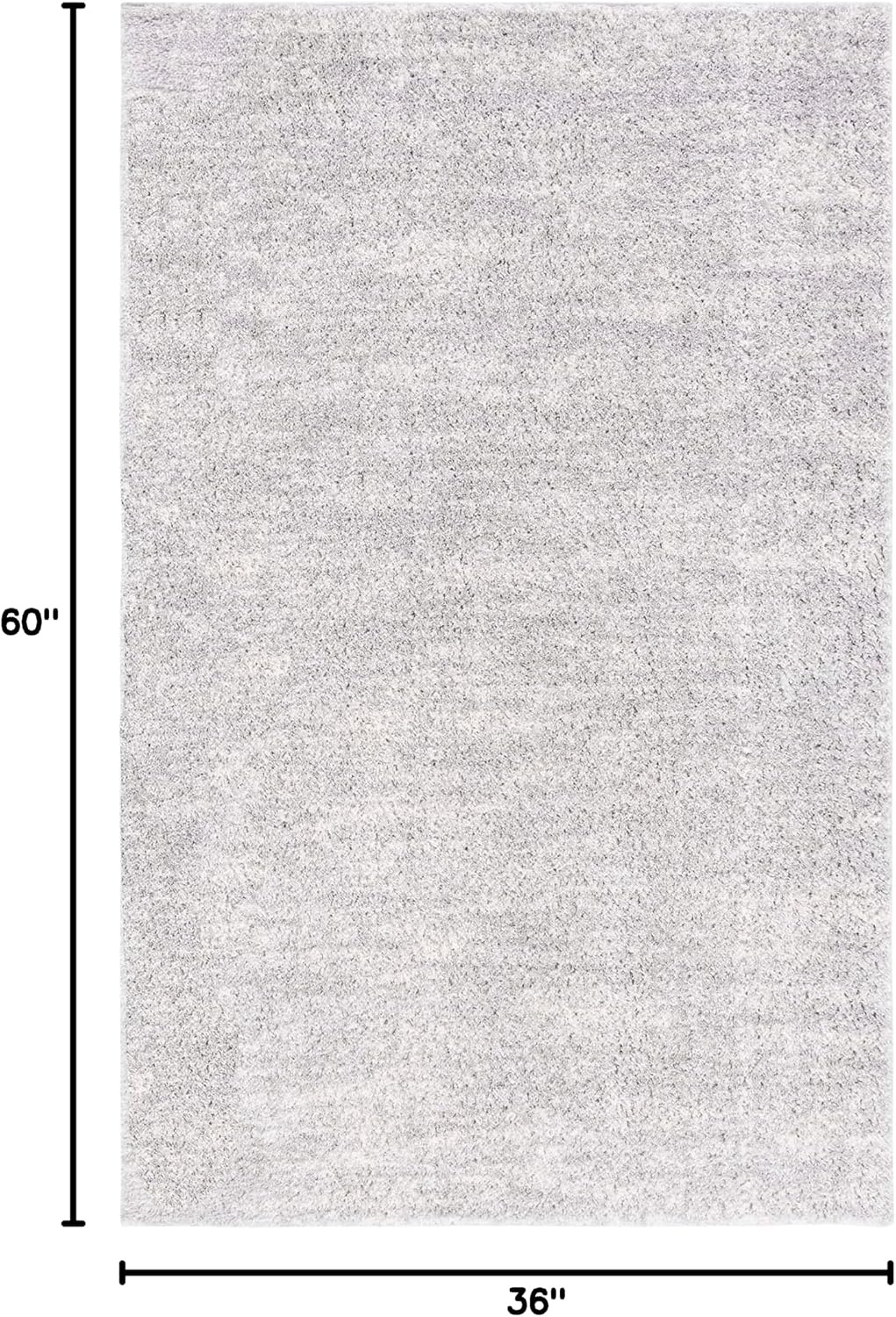 image:imageSAFAVIEH Area Rug 8x10 Berber Shag Collection Large Ivory amp Beige Modern Design NonShedding amp Easy Cleaning Plush Thick Pile Ideal for Living Room Bedroom Dining Space BER563AGreyIvory