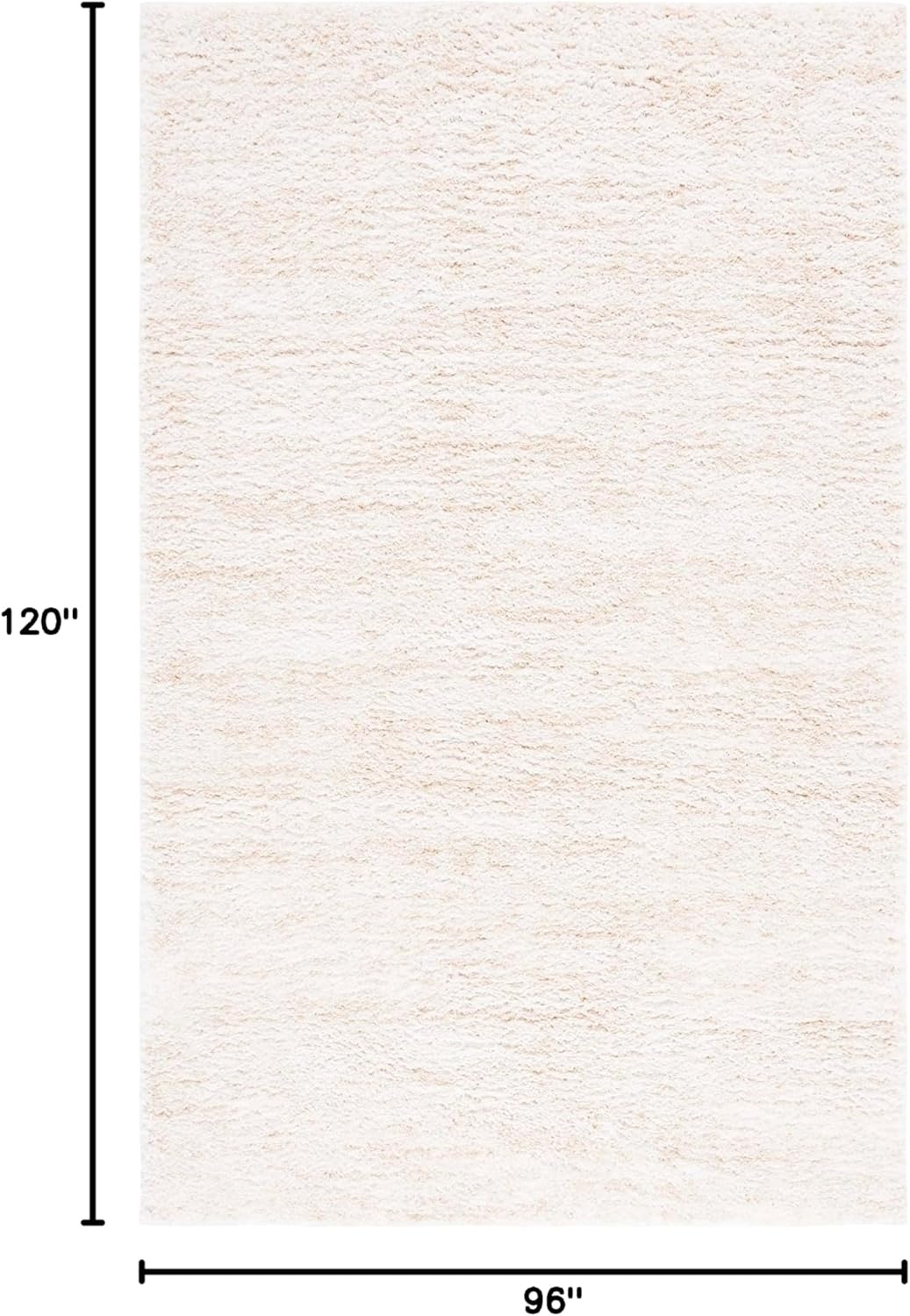 image:imageSAFAVIEH Area Rug 8x10 Berber Shag Collection Large Ivory amp Beige Modern Design NonShedding amp Easy Cleaning Plush Thick Pile Ideal for Living Room Bedroom Dining Space BER563AIvoryBeige