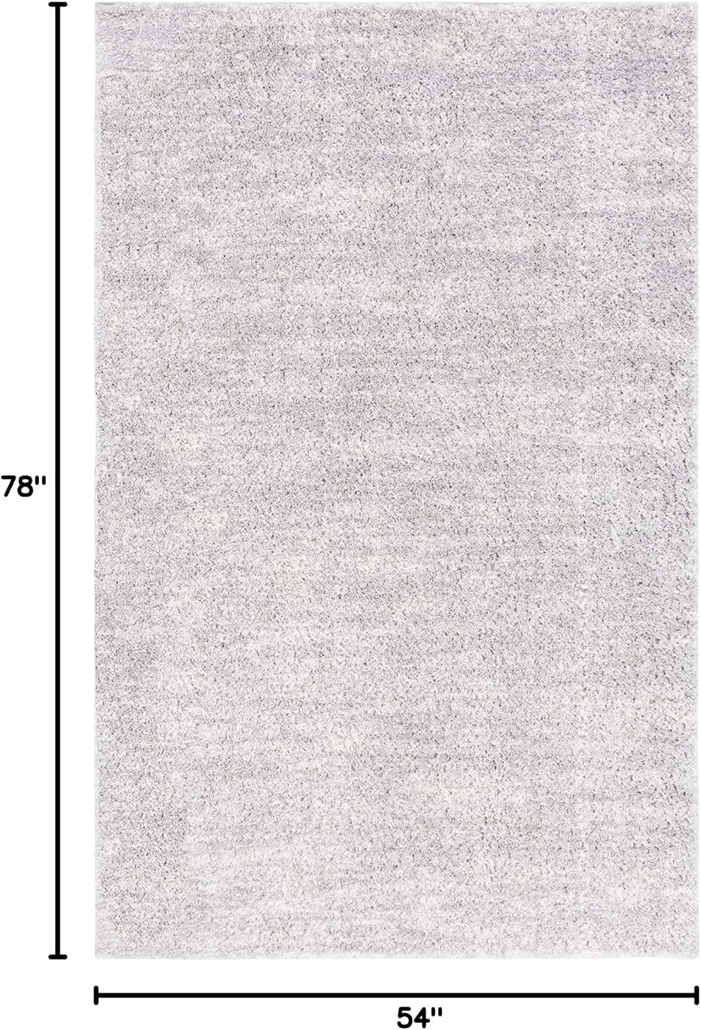 image:imageSAFAVIEH Area Rug 8x10 Berber Shag Collection Large Ivory amp Beige Modern Design NonShedding amp Easy Cleaning Plush Thick Pile Ideal for Living Room Bedroom Dining Space BER563AGreyIvory