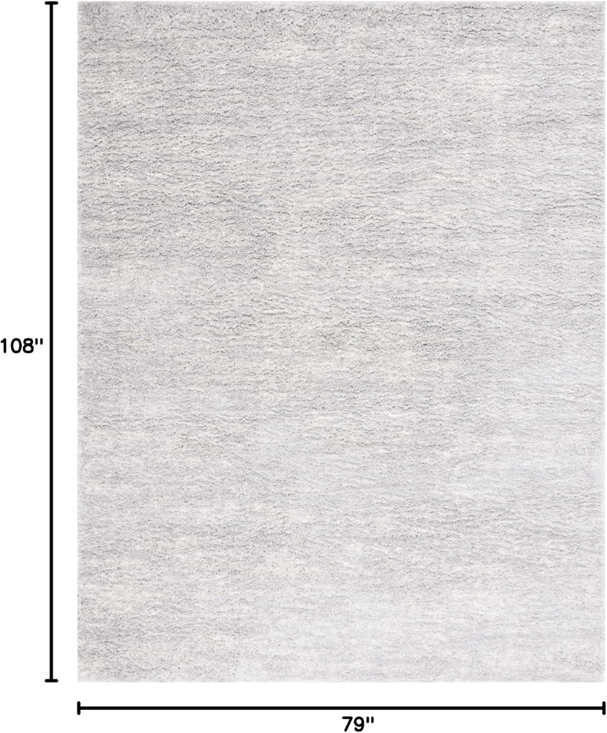 image:imageSAFAVIEH Area Rug 8x10 Berber Shag Collection Large Ivory amp Beige Modern Design NonShedding amp Easy Cleaning Plush Thick Pile Ideal for Living Room Bedroom Dining Space BER563AGreyIvory