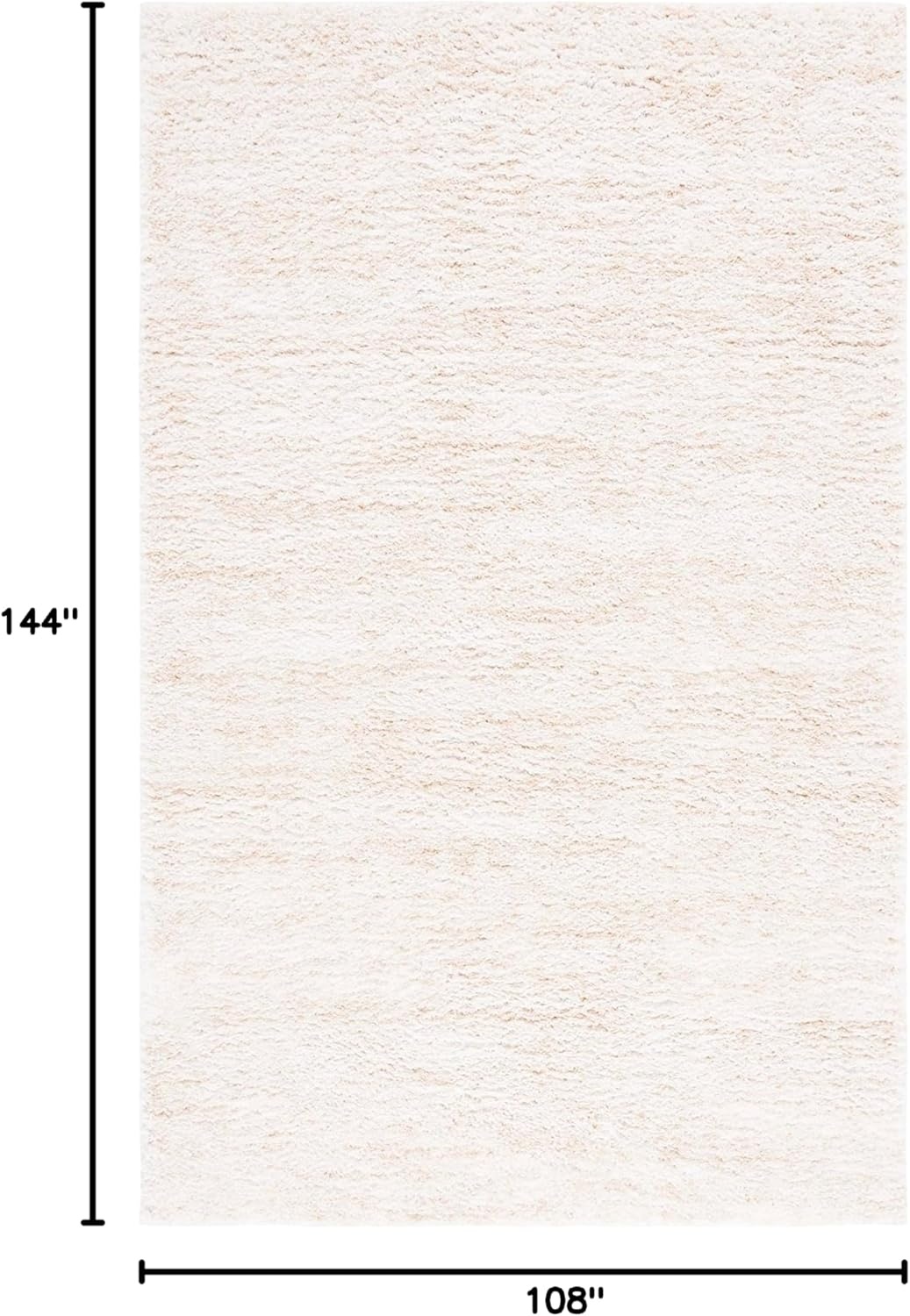 image:imageSAFAVIEH Area Rug 8x10 Berber Shag Collection Large Ivory amp Beige Modern Design NonShedding amp Easy Cleaning Plush Thick Pile Ideal for Living Room Bedroom Dining Space BER563AIvoryBeige