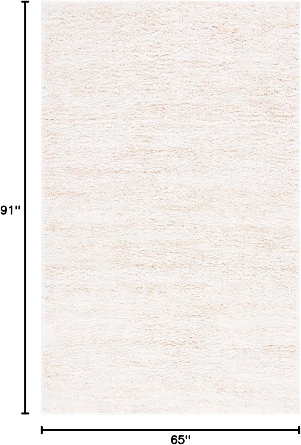 image:imageSAFAVIEH Area Rug 8x10 Berber Shag Collection Large Ivory amp Beige Modern Design NonShedding amp Easy Cleaning Plush Thick Pile Ideal for Living Room Bedroom Dining Space BER563AIvoryBeige