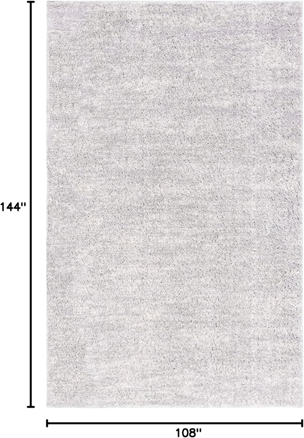 image:imageSAFAVIEH Area Rug 8x10 Berber Shag Collection Large Ivory amp Beige Modern Design NonShedding amp Easy Cleaning Plush Thick Pile Ideal for Living Room Bedroom Dining Space BER563AGreyIvory