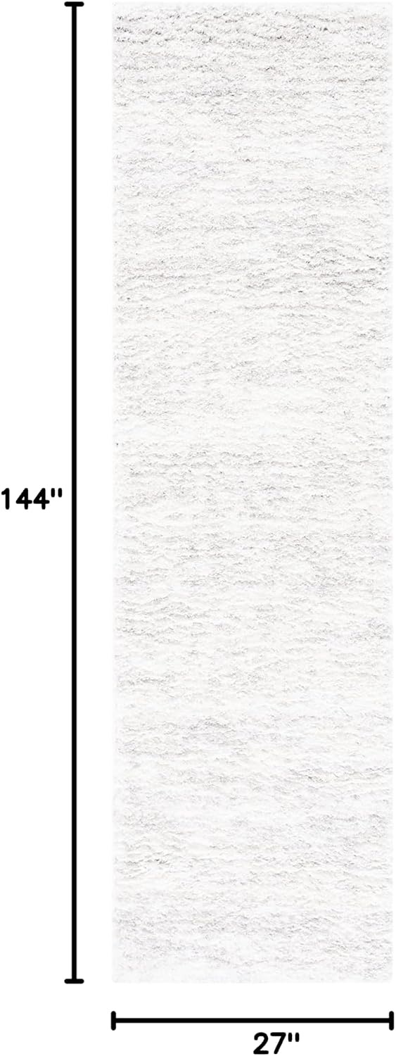 image:imageSAFAVIEH Area Rug 8x10 Berber Shag Collection Large Ivory amp Beige Modern Design NonShedding amp Easy Cleaning Plush Thick Pile Ideal for Living Room Bedroom Dining Space BER563AIvoryLight Grey