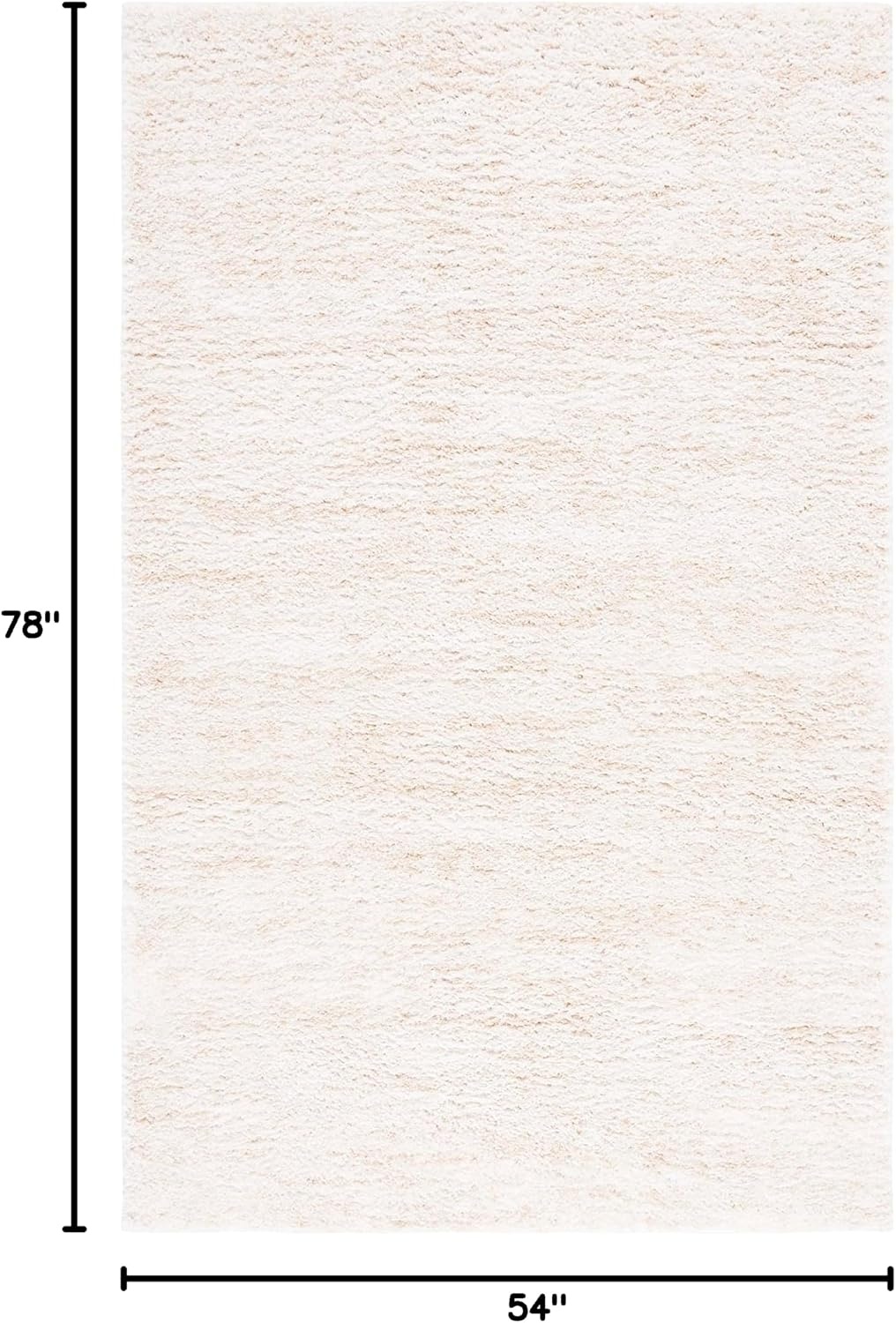 image:imageSAFAVIEH Area Rug 8x10 Berber Shag Collection Large Ivory amp Beige Modern Design NonShedding amp Easy Cleaning Plush Thick Pile Ideal for Living Room Bedroom Dining Space BER563AIvoryBeige