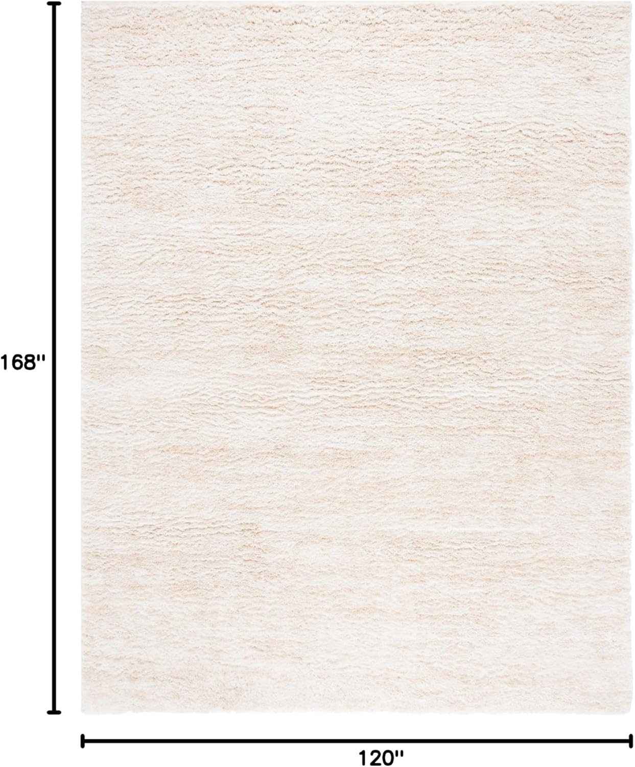 image:imageSAFAVIEH Area Rug 8x10 Berber Shag Collection Large Ivory amp Beige Modern Design NonShedding amp Easy Cleaning Plush Thick Pile Ideal for Living Room Bedroom Dining Space BER563AIvoryBeige