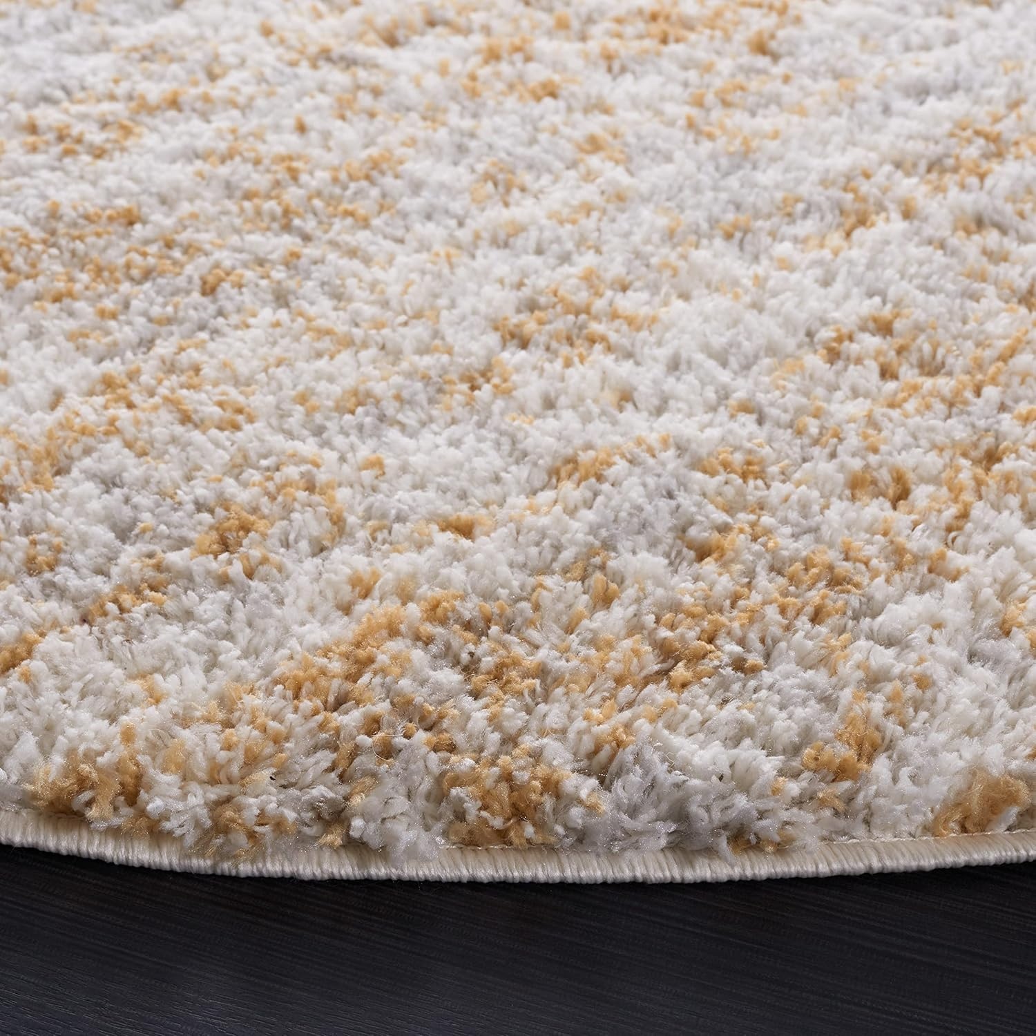 image:imageSAFAVIEH Area Rug 8x10 Berber Shag Collection Large Ivory amp Beige Modern Design NonShedding amp Easy Cleaning Plush Thick Pile Ideal for Living Room Bedroom Dining Space BER563AIvoryLight Gold
