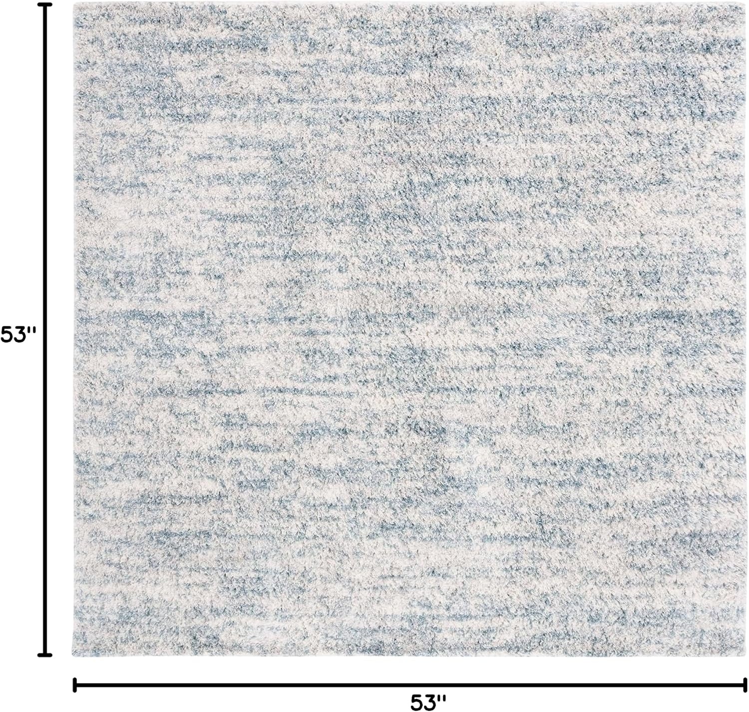 image:imageSAFAVIEH Area Rug 8x10 Berber Shag Collection Large Ivory amp Beige Modern Design NonShedding amp Easy Cleaning Plush Thick Pile Ideal for Living Room Bedroom Dining Space BER563AIvoryLight Aqua