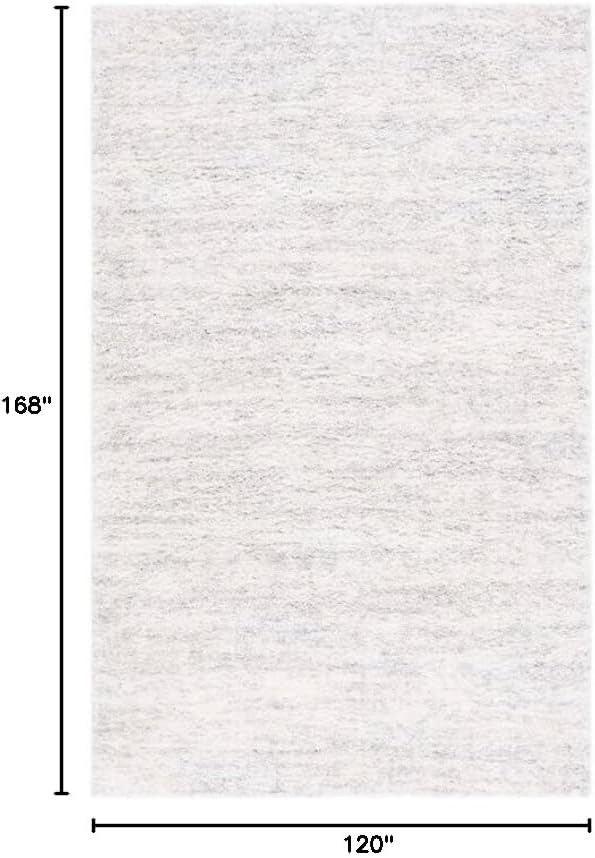 image:imageSAFAVIEH Area Rug 8x10 Berber Shag Collection Large Ivory amp Beige Modern Design NonShedding amp Easy Cleaning Plush Thick Pile Ideal for Living Room Bedroom Dining Space BER563AIvoryLight Grey