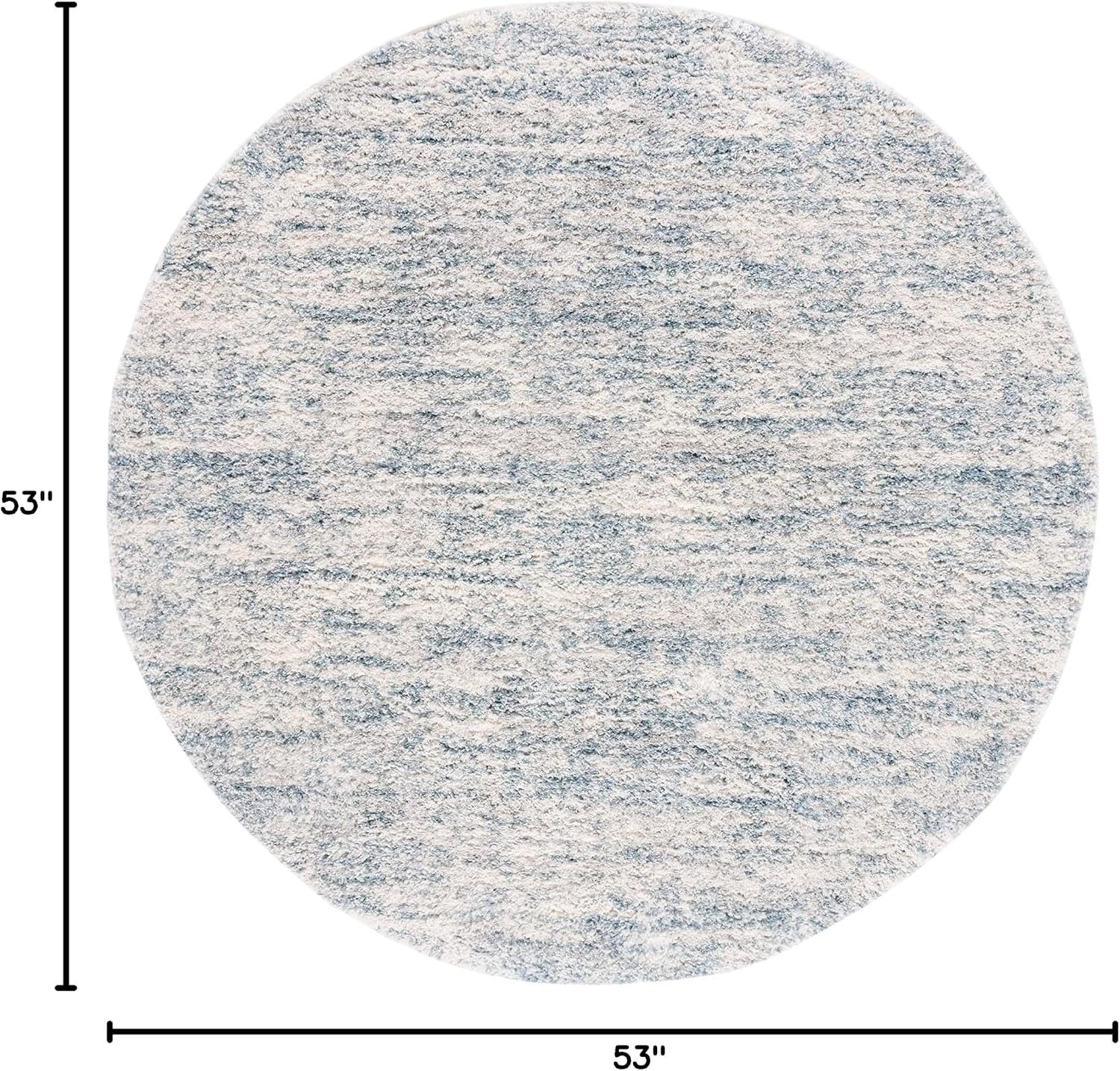 image:imageSAFAVIEH Area Rug 8x10 Berber Shag Collection Large Ivory amp Beige Modern Design NonShedding amp Easy Cleaning Plush Thick Pile Ideal for Living Room Bedroom Dining Space BER563AIvoryLight Aqua