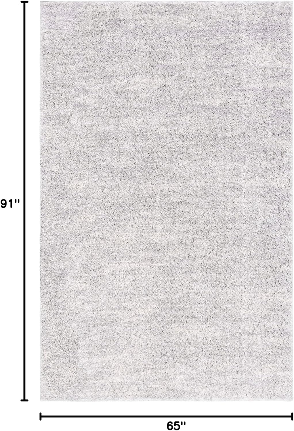 image:imageSAFAVIEH Area Rug 8x10 Berber Shag Collection Large Ivory amp Beige Modern Design NonShedding amp Easy Cleaning Plush Thick Pile Ideal for Living Room Bedroom Dining Space BER563AGreyIvory