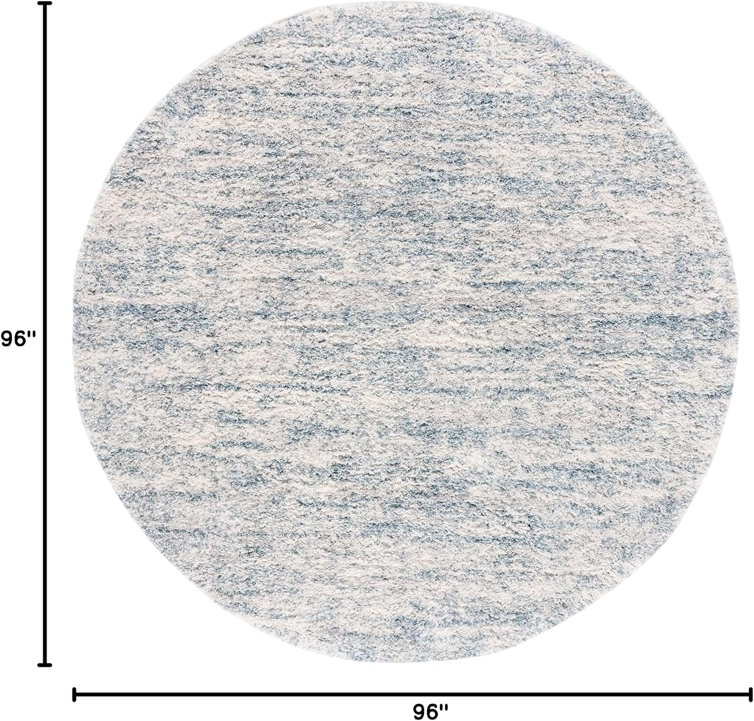 image:imageSAFAVIEH Area Rug 8x10 Berber Shag Collection Large Ivory amp Beige Modern Design NonShedding amp Easy Cleaning Plush Thick Pile Ideal for Living Room Bedroom Dining Space BER563AIvoryLight Aqua
