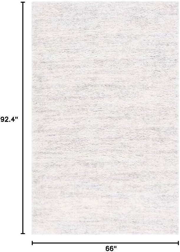 image:imageSAFAVIEH Area Rug 8x10 Berber Shag Collection Large Ivory amp Beige Modern Design NonShedding amp Easy Cleaning Plush Thick Pile Ideal for Living Room Bedroom Dining Space BER563AIvoryLight Grey