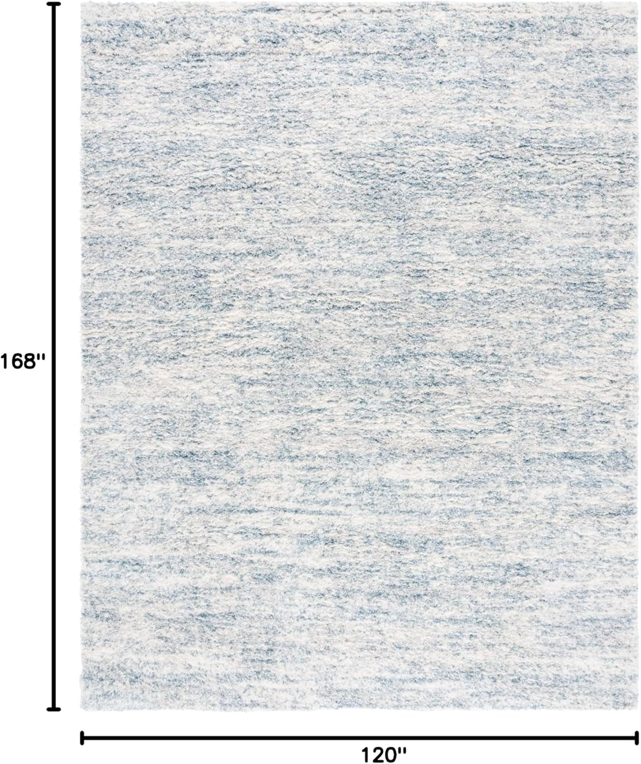 image:imageSAFAVIEH Area Rug 8x10 Berber Shag Collection Large Ivory amp Beige Modern Design NonShedding amp Easy Cleaning Plush Thick Pile Ideal for Living Room Bedroom Dining Space BER563AIvoryLight Aqua