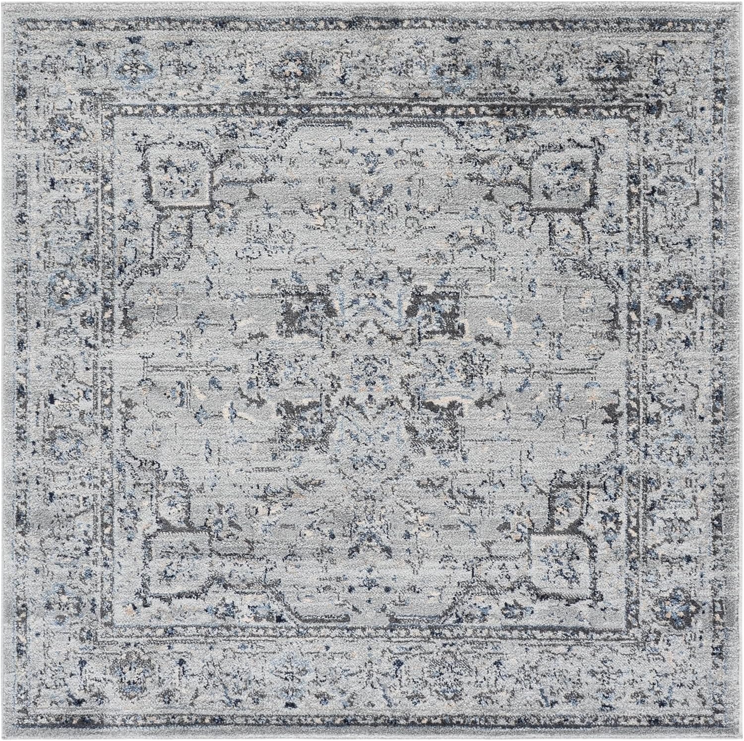 image:imageSAFAVIEH Area Rug 8x10 Charleston Collection Large Navy amp Creme Oriental Distressed Design NonShedding amp Easy Cleaning Ideal for Living Room Bedroom Office Dining Space CHL411NGreyDark Grey