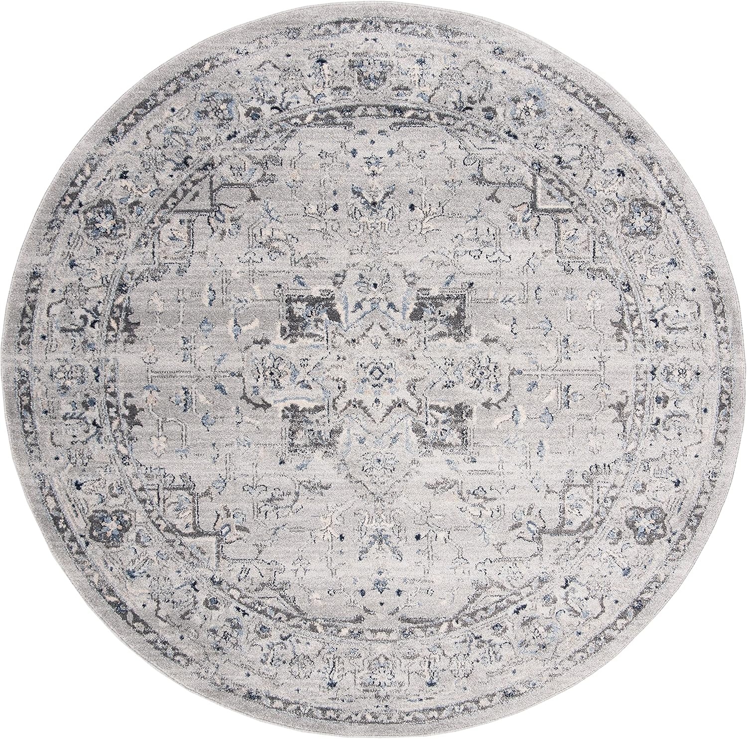 image:imageSAFAVIEH Area Rug 8x10 Charleston Collection Large Navy amp Creme Oriental Distressed Design NonShedding amp Easy Cleaning Ideal for Living Room Bedroom Office Dining Space CHL411NGreyDark Grey